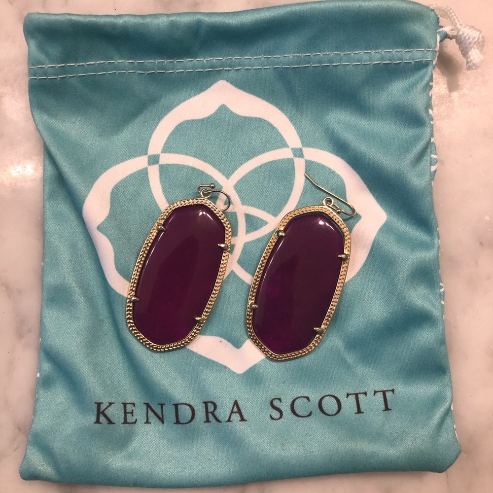 Kendra Scott purple Danielle earrings